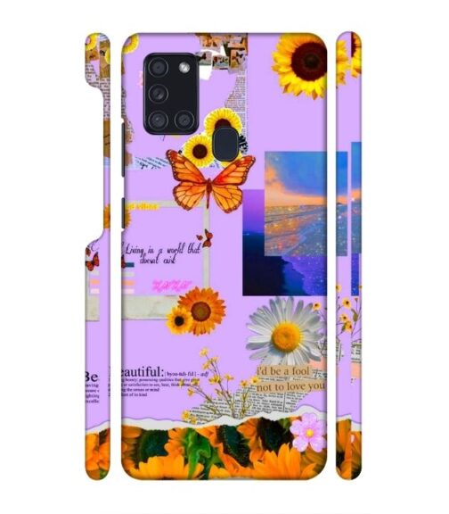 Living with the world Samsung Galaxy A21 S Mobile Cover