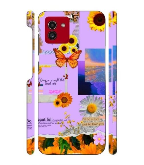 Living with the world Samsung Galaxy A03 Mobile Cover