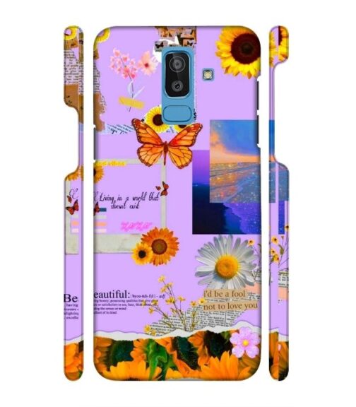 Living with the world Samsung Galaxy J8 Mobile Cover