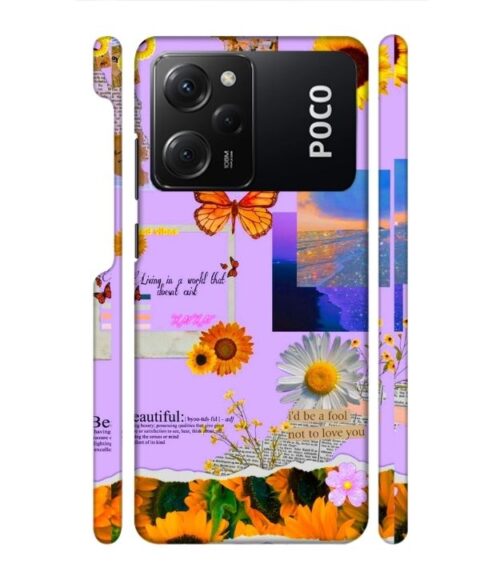 Living with the world Poco X5 Pro (5G) Mobile Cover