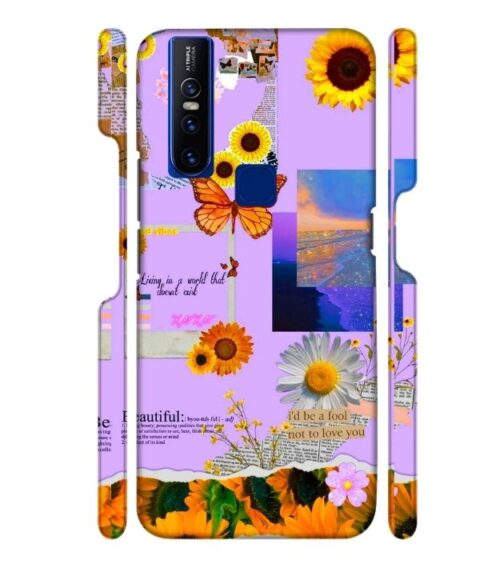 Living with the world Vivo V15 Mobile Cover