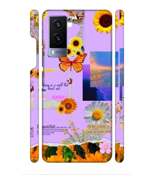 Living with the world Vivo V21 E Mobile Cover