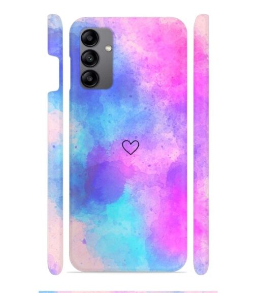 lineart of heart with smokie color Samsung Galaxy A04S Mobile Cover