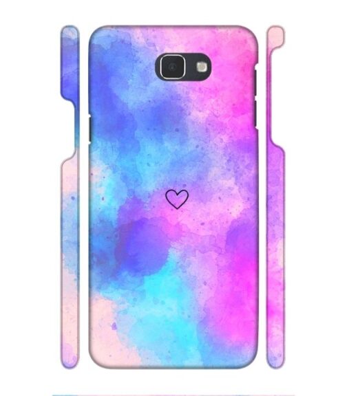 lineart of heart with smokie color Samsung Galaxy J7 Prime Mobile Cover