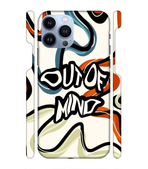 Out of mind abstract design iPhone 13 Pro Max Mobile Cover