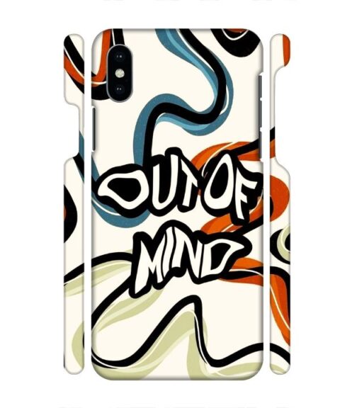 Out of mind abstract design iPhone X Mobile Cover