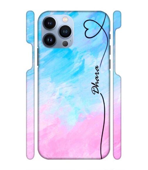 Multicolor painting with Customize text iPhone 13 Pro Max Mobile Cover