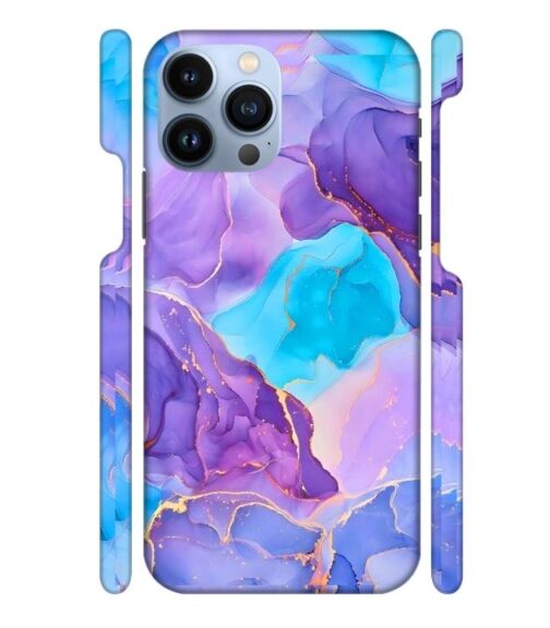 Abstract Multicolored marbel textured background iPhone 13 Pro Max Mobile Cover
