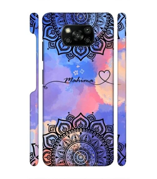 Rangoli pattern with beautiful colors Poco X3 Mobile Cover