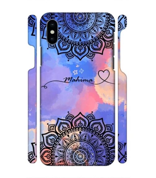 Rangoli pattern with beautiful colors iPhone X Mobile Cover
