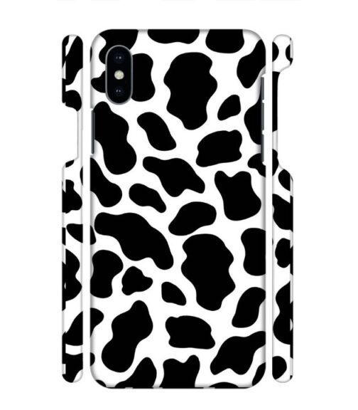 Black & white abstract design iPhone X Mobile Cover