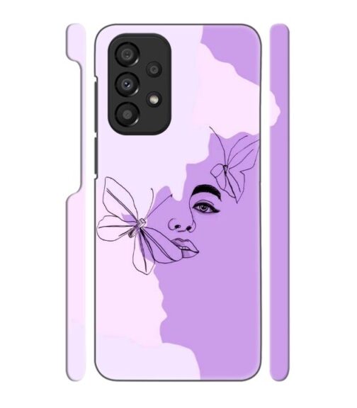 Face sketch with butterfly Samsung Galaxy A53 5G Mobile Cover