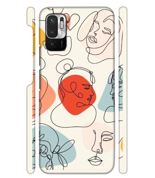 Beautiful lineart Redmi Note 10 T 5G Mobile Cover