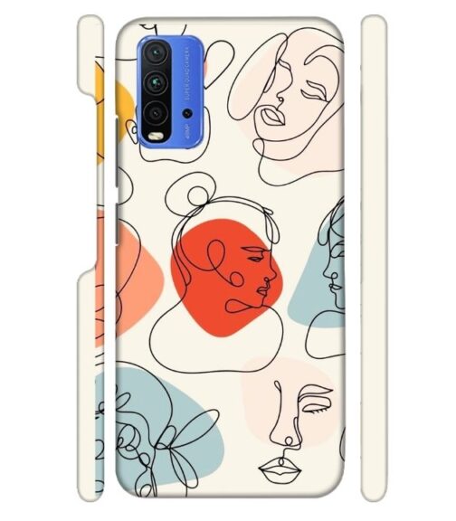 Beautiful lineart Redmi 9 Power Mobile Cover