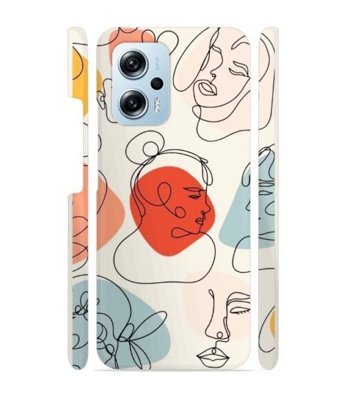 Beautiful lineart Redmi K50i 5G Mobile Cover