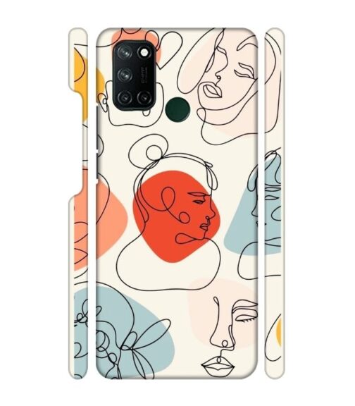 Beautiful lineart Realme 7i Mobile Cover