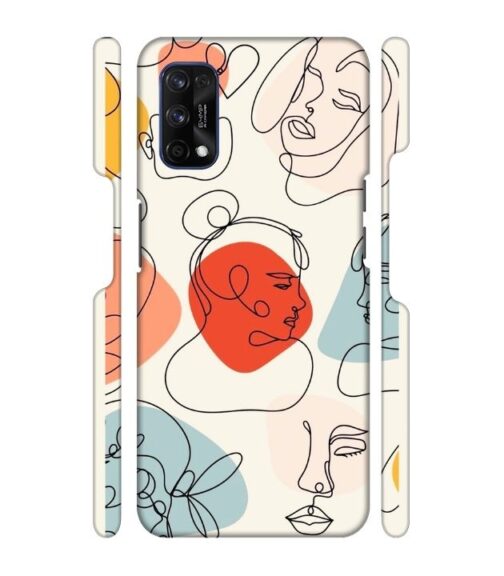 Beautiful lineart Realme 7 Pro Mobile Cover