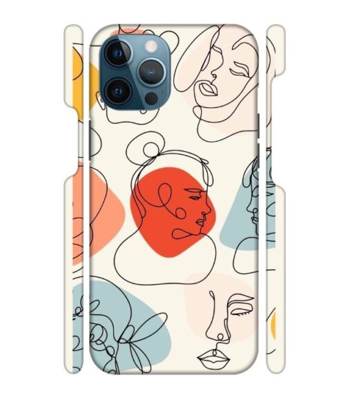Beautiful lineart iPhone 12 Pro Mobile Cover