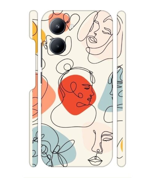 Beautiful lineart Realme C33 Mobile Cover
