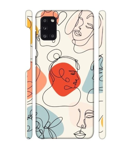 Beautiful lineart Samsung Galaxy A31 Mobile Cover