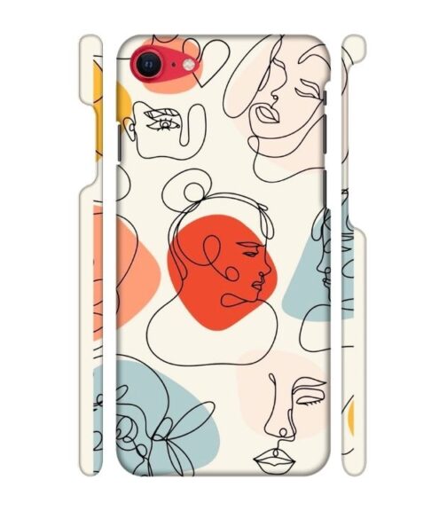 Beautiful lineart iPhone SE 2020 Mobile Cover