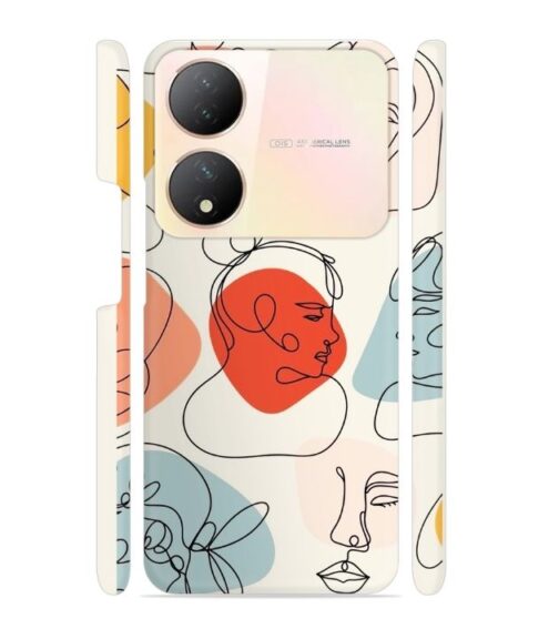 Beautiful lineart Vivo Y100 (5G) Mobile Cover