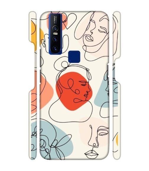 Beautiful lineart Vivo V15 Mobile Cover