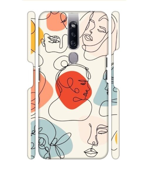Beautiful lineart Oppo F11 Mobile Cover
