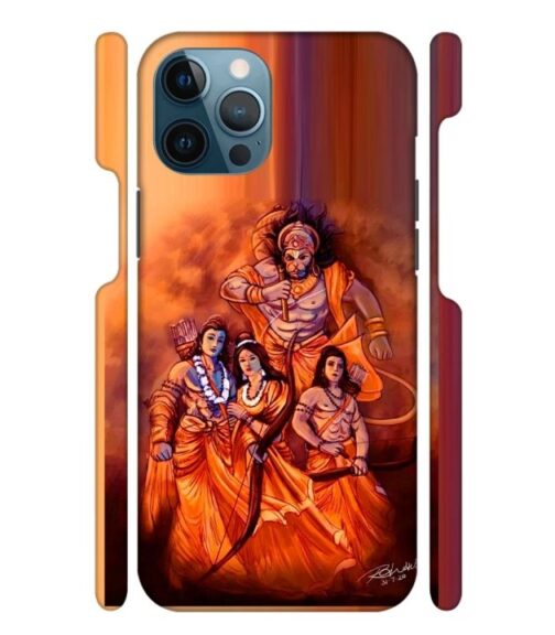 Lords Hanuman with ram ji family iPhone 12 Pro Mobile Cover