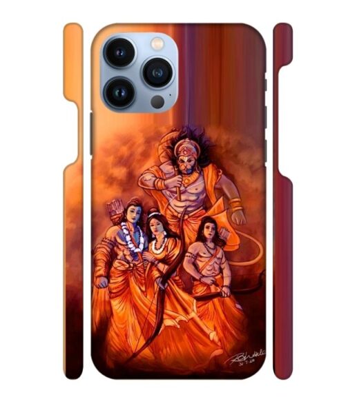 Lords Hanuman with ram ji family iPhone 13 Pro Max Mobile Cover