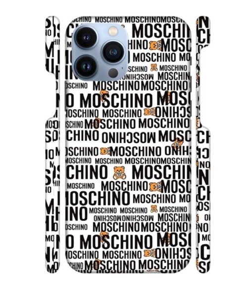 Moschino panda marquee text iPhone 13 Pro Mobile Cover