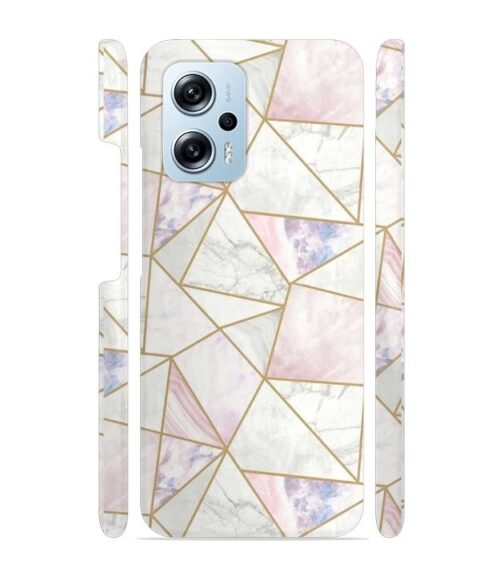 Marvel effect with gold line abstract design Redmi K50i 5G Mobile Cover