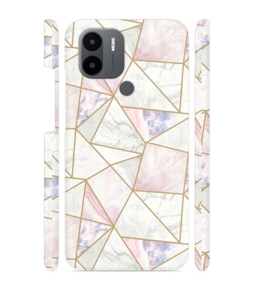 Marvel effect with gold line abstract design Poco C50 Mobile Cover
