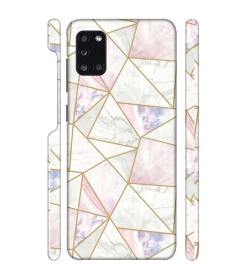 Marvel effect with gold line abstract design Samsung Galaxy A31 Mobile Cover