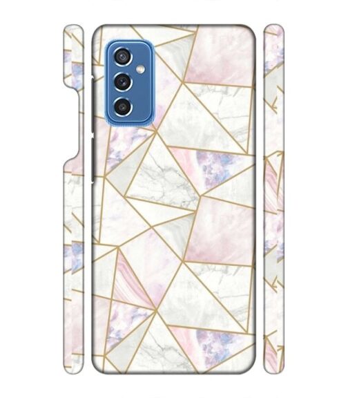 Marvel effect with gold line abstract design Samsung Galaxy M52 5G Mobile Cover