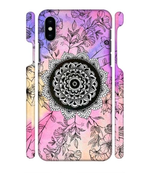 Creative rangoli pattern iPhone X Mobile Cover