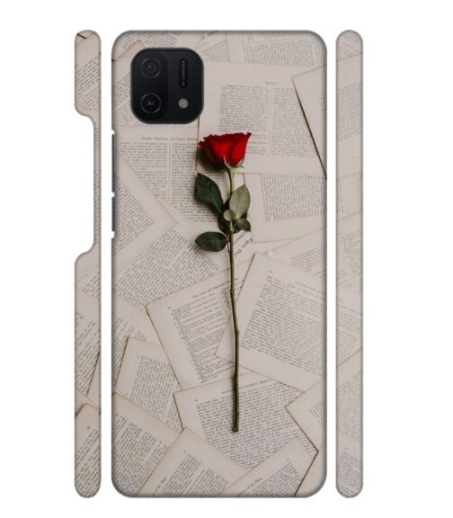 Memorable red rose with letter pages Oppo A16 E Mobile Cover
