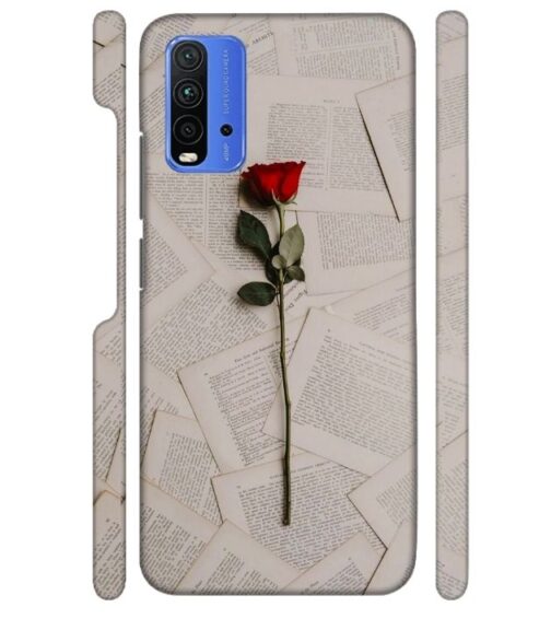 Memorable red rose with letter pages Redmi 9 Power Mobile Cover