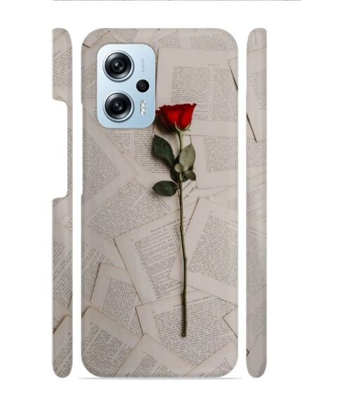 Memorable red rose with letter pages Redmi K50i 5G Mobile Cover