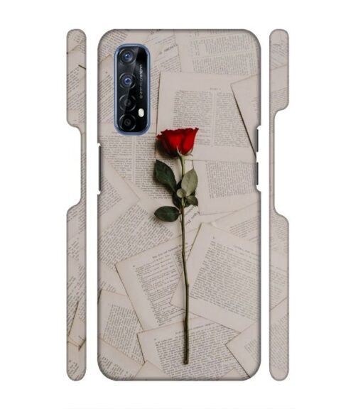 Memorable red rose with letter pages Realme 7 Mobile Cover