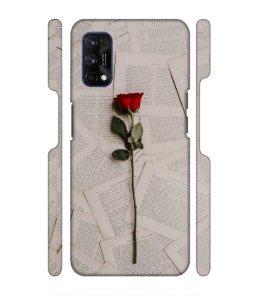 Memorable red rose with letter pages Realme 7 Pro Mobile Cover