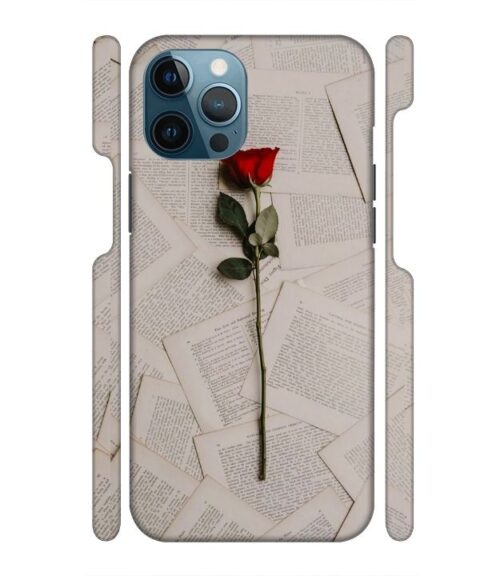 Memorable red rose with letter pages iPhone 12 Pro Mobile Cover