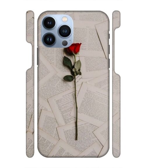 Memorable red rose with letter pages iPhone 13 Pro Mobile Cover
