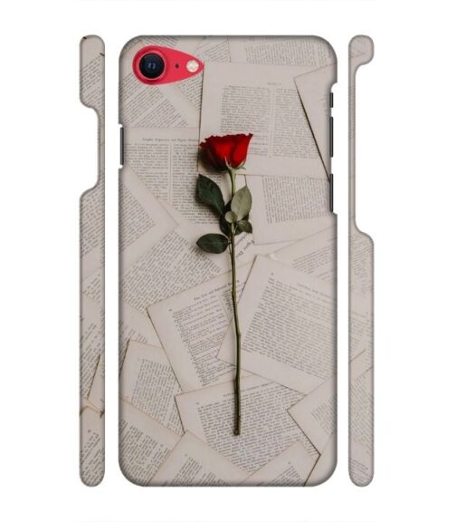 Memorable red rose with letter pages iPhone SE 2020 Mobile Cover