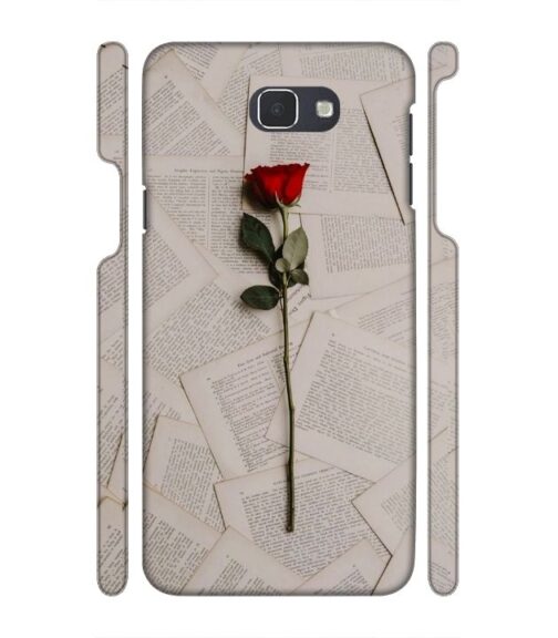 Memorable red rose with letter pages Samsung Galaxy J7 Prime Mobile Cover