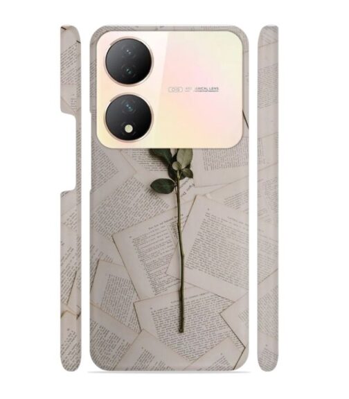 Memorable red rose with letter pages Vivo Y100 (5G) Mobile Cover