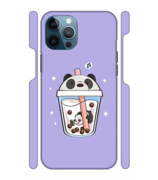 Panda Smoothie graphics iPhone 12 Pro Mobile Cover
