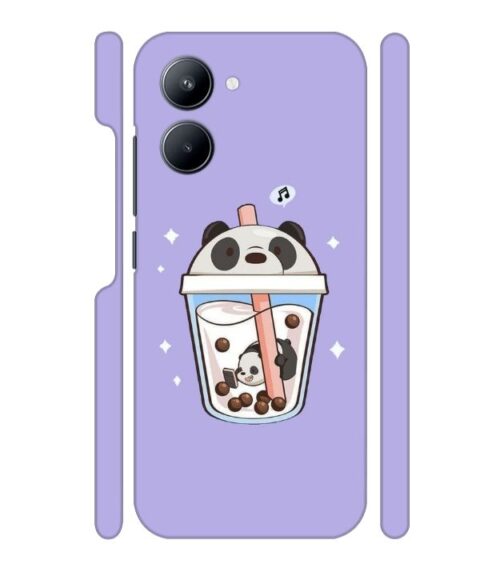 Panda Smoothie graphics Realme C33 Mobile Cover