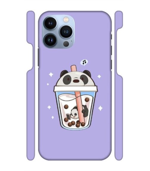 Panda Smoothie graphics iPhone 13 Pro Mobile Cover