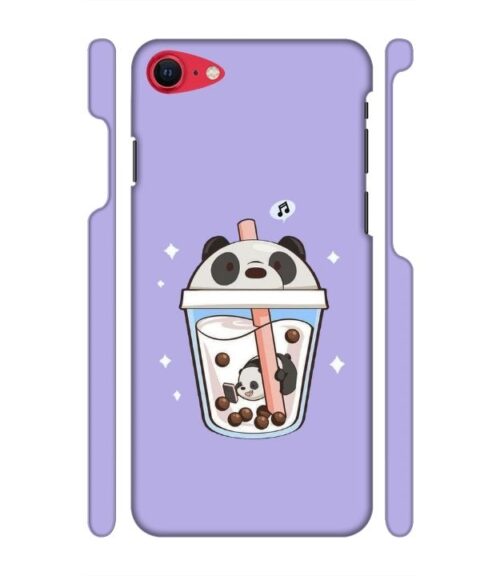 Panda Smoothie graphics iPhone SE 2020 Mobile Cover